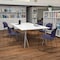 Flash Furniture Navy Plastic Stack Chair, PK5 5-RUT-188-NY-GG - alternate 1
